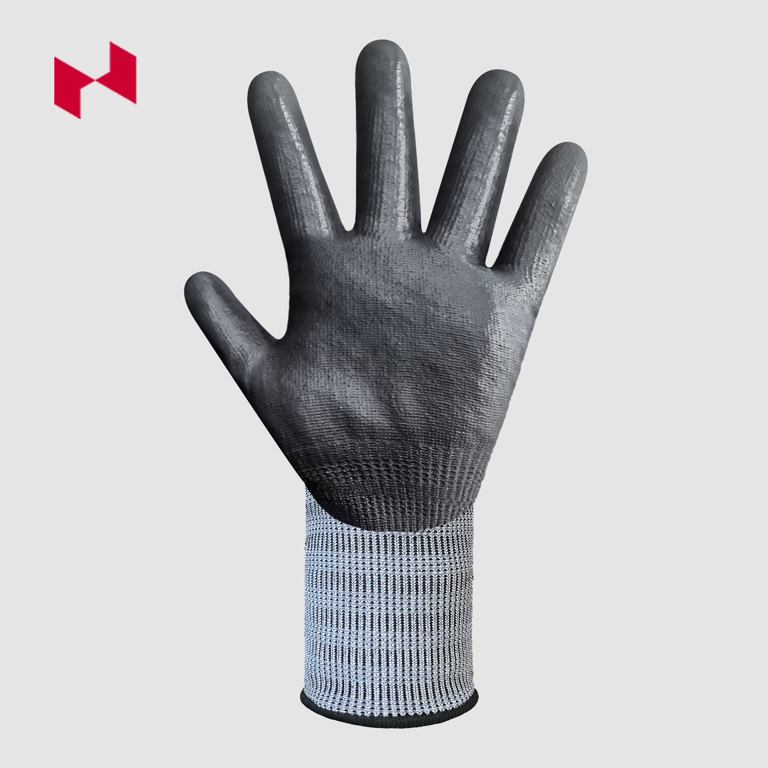 18G A3 Cut Resistant HPPE Knitted PU Coated Gloves - Image 2