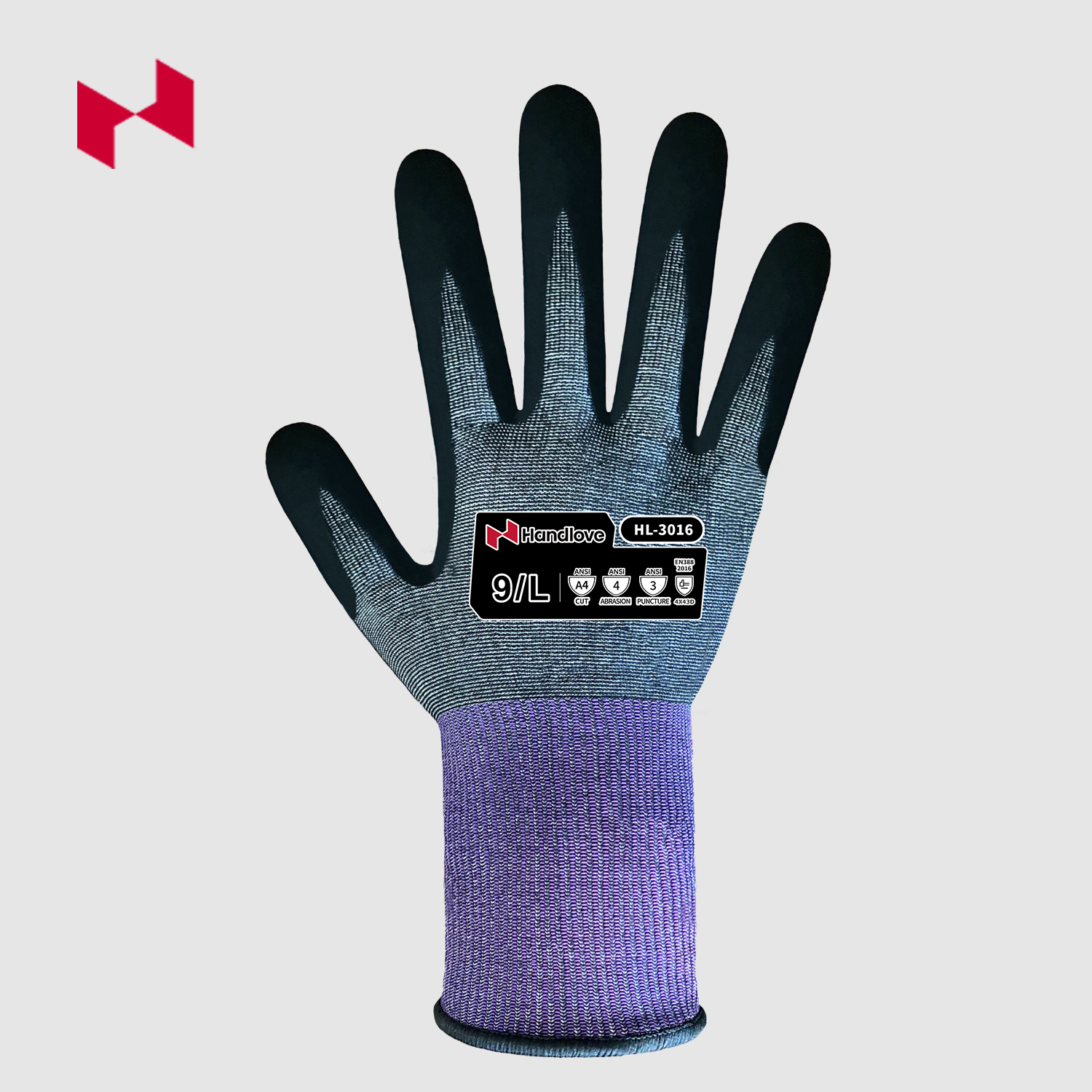 18G A4 Cut Resistant HPPE Knitted Microfoam Coated Gloves