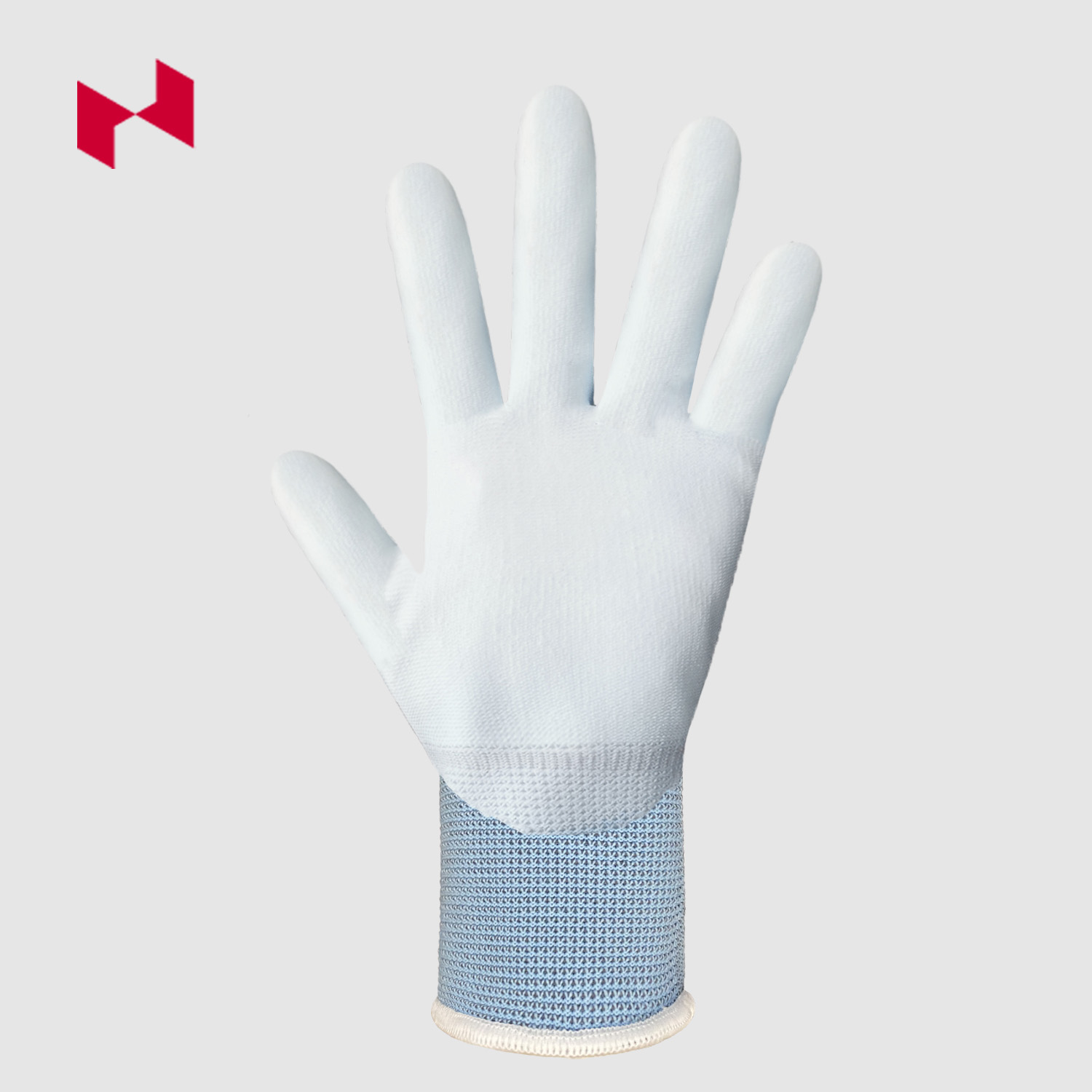 18G Nylon Knitted With PU Coated Glove - Image 3