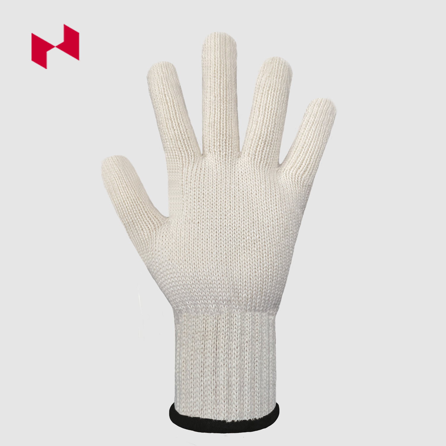 7G Seamless Knit Cotton Glove White 66g - Image 2