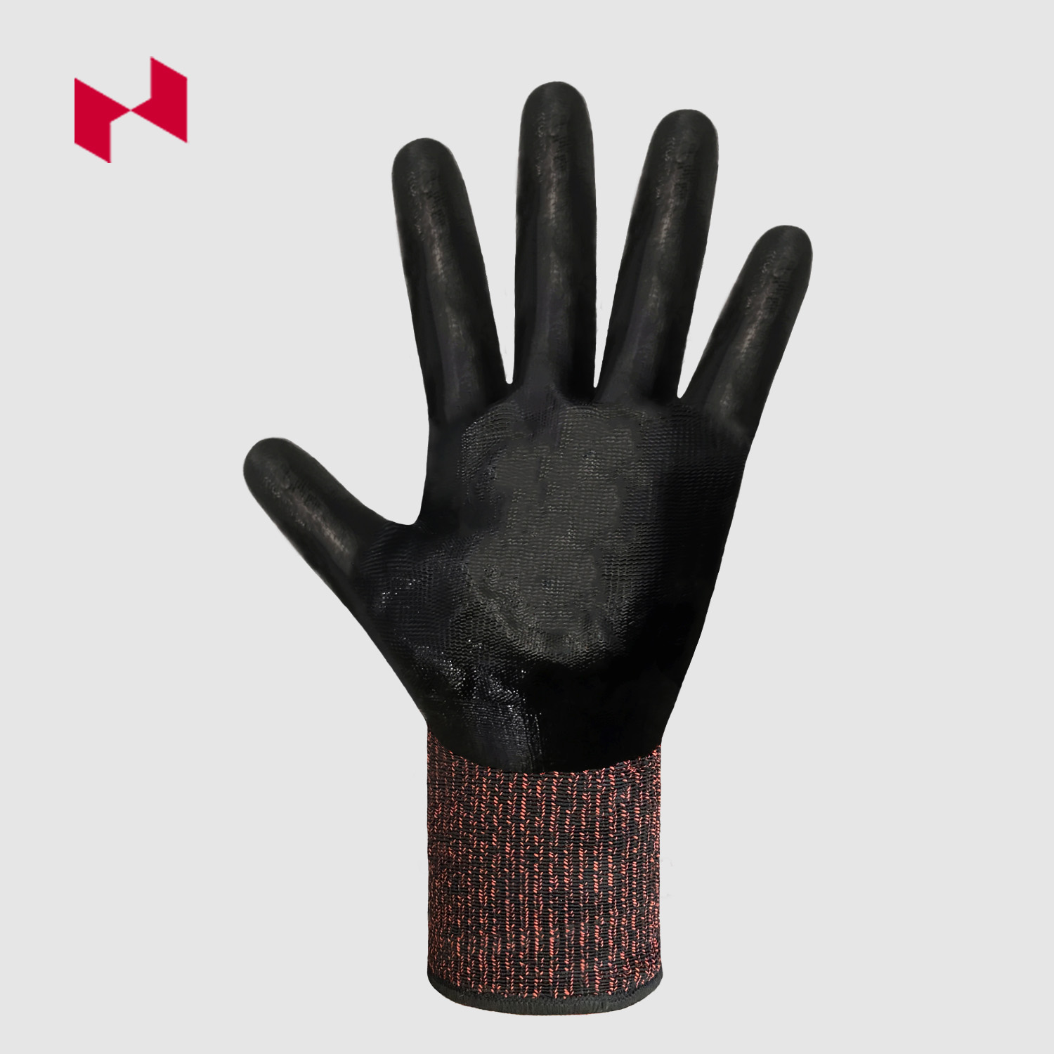 13G Polyester Knitted Smooth Nitrile Coated Glove - Image 2