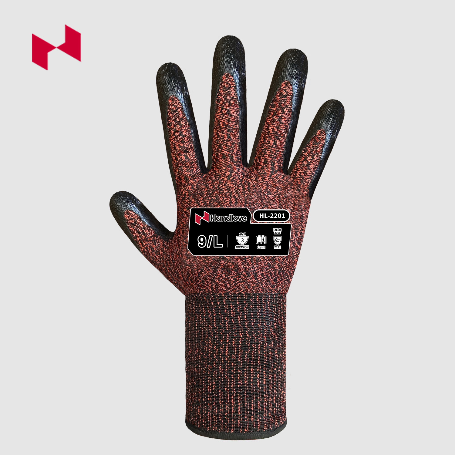 13G Polyester Knitted Smooth Nitrile Coated Glove