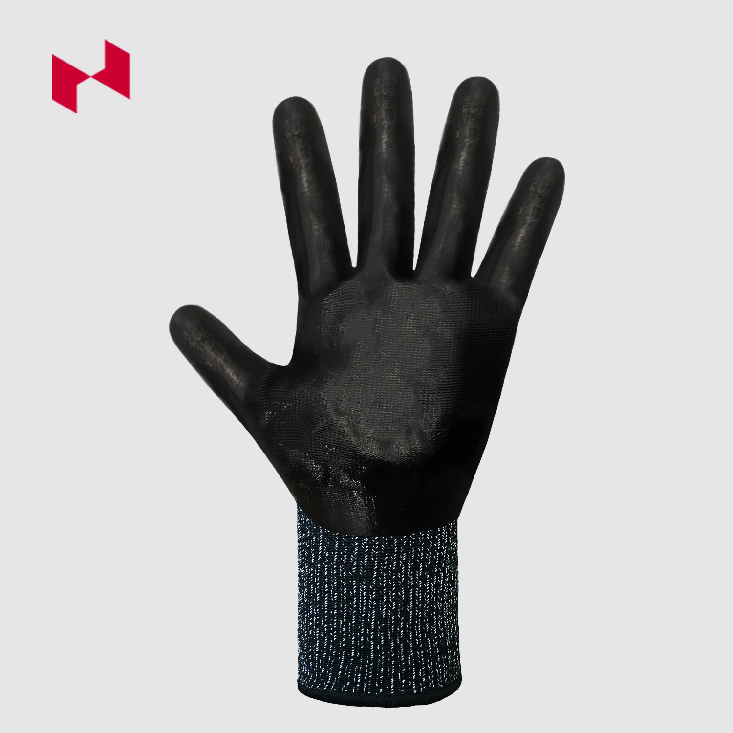 13G Polyester Knitted Smooth Nitrile Coated Glove - Image 3